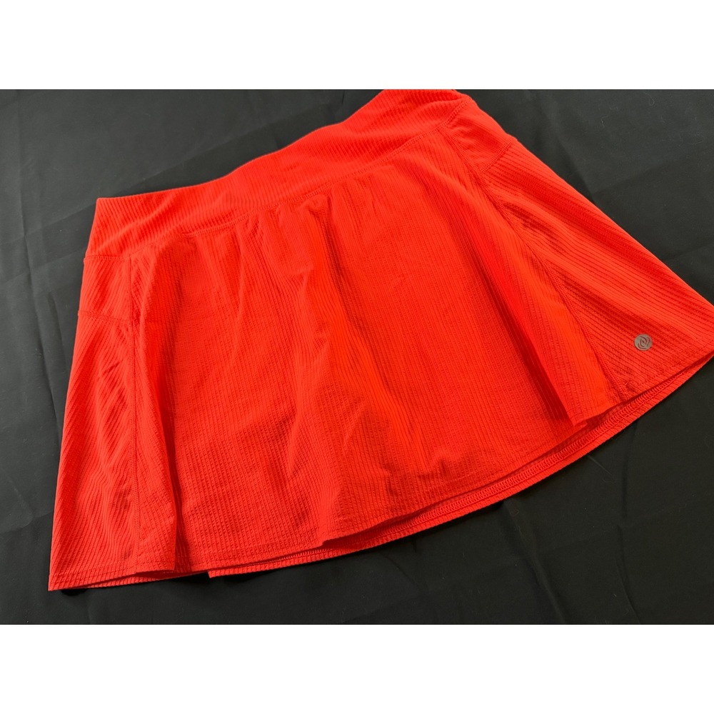 Apana Womens Red Ribbed Athletic Skort Size Medium Tennis Golf‎ Running Skirt